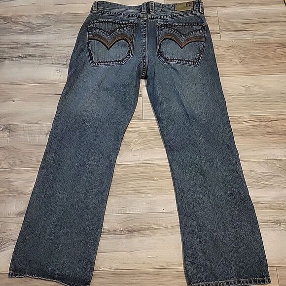 Vintage PACO Jeans Mens 36X30.5 Blue Baggy Y2K‎ Loose Denim Hip Hop Throwback - Picture 4 of 14